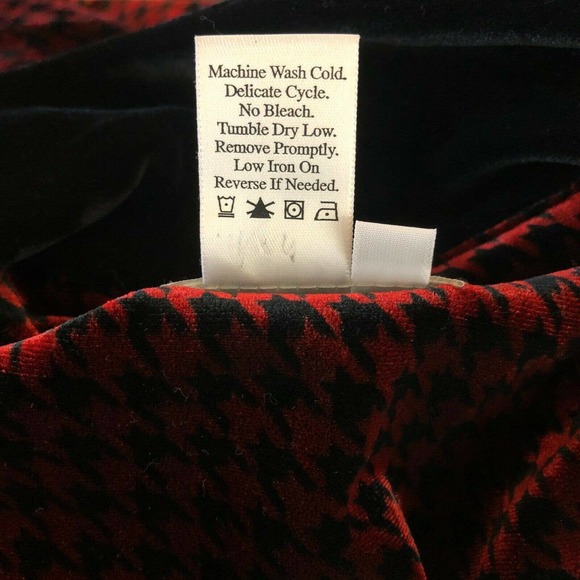 Coldwater Creek Velvet Duster Houndstooth Maxi Coat - Picture 7 of 9